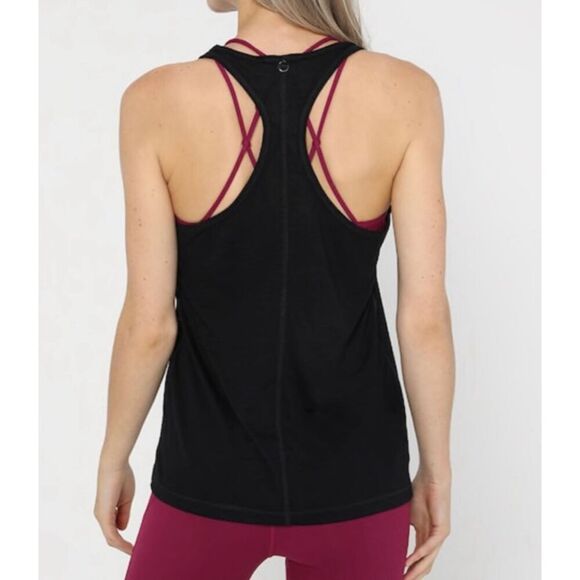 Lorna Jane No Limits Racerback Tank Top in Black Size Medium - Picture 5 of 5